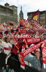 15.06.97 VfB Stuttgart Empfang am Rathaus DFB-Pokal Sieg 1997