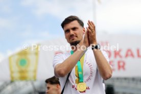 25.05.25 VfB Stuttgart Feier und Autokorso DFB-Pokal Sieg Stuttgart Schlossplatz
