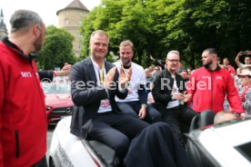 25.05.25 VfB Stuttgart Feier und Autokorso DFB-Pokal Sieg Stuttgart Schlossplatz