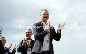 25.05.25 VfB Stuttgart Feier und Autokorso DFB-Pokal Sieg Stuttgart Schlossplatz