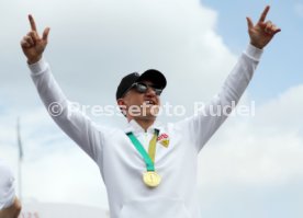 25.05.25 VfB Stuttgart Feier und Autokorso DFB-Pokal Sieg Stuttgart Schlossplatz