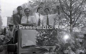 17.05.1992 VfB Stuttgart Meisterschaft Autokorso