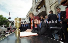 15.06.97 VfB Stuttgart Empfang am Rathaus DFB-Pokal Sieg 1997