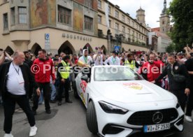 25.05.25 VfB Stuttgart Feier und Autokorso DFB-Pokal Sieg Stuttgart Schlossplatz