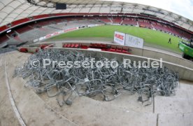 03.06.22 VfB Stuttgart Baggerbiss Umbau Mercedes-Benz Arena Haupttribüne