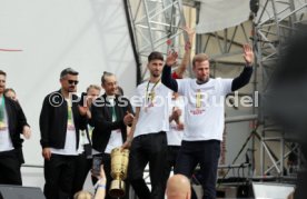 25.05.25 VfB Stuttgart Feier und Autokorso DFB-Pokal Sieg Stuttgart Schlossplatz