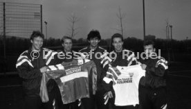 10.11.92 VfB Stuttgart Trikot Aktion mein Freund ist Ausl&auml;nder
