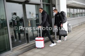 23.01.22 VfB Stuttgart Abflug Trainingslager Marbella