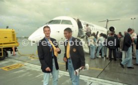 13.06.97 VfB Stuttgart Abflug Berlin DFB-Pokal Finale 1997
