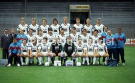 30.07.90 Karlsruher SC Fototermin Saison 1990/1991