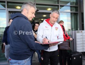 VfB Stuttgart Ankunft Flughafen Stuttgart Kurztrainingslager Mallorca
