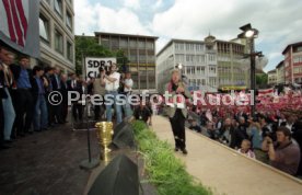 15.06.97 VfB Stuttgart Empfang am Rathaus DFB-Pokal Sieg 1997