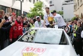 25.05.25 VfB Stuttgart Feier und Autokorso DFB-Pokal Sieg Stuttgart Schlossplatz