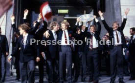26.05.1984 VfB Stuttgart Meisterschaft 1984 Empfang Rathaus