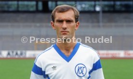 28.06.88 Karlsruher SC Fototermin Saison 1988/1989