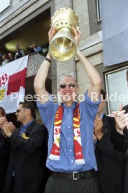 15.06.97 VfB Stuttgart Empfang am Rathaus DFB-Pokal Sieg 1997