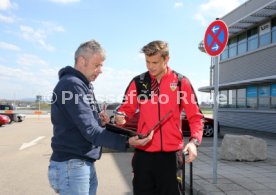 VfB Stuttgart Ankunft Flughafen Stuttgart Kurztrainingslager Mallorca