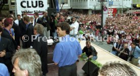 15.06.97 VfB Stuttgart Empfang am Rathaus DFB-Pokal Sieg 1997