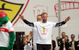 25.05.25 VfB Stuttgart Feier und Autokorso DFB-Pokal Sieg Stuttgart Schlossplatz