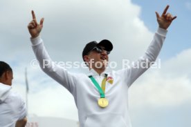 25.05.25 VfB Stuttgart Feier und Autokorso DFB-Pokal Sieg Stuttgart Schlossplatz
