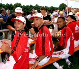 VfB Stuttgart Soccer Party 1999 v.l. Martin Spanring, Marcelo Bordon, Didi Foto Rudel
