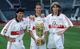 15.07.97 VfB Stuttgart Fototermin DFB-Pokal Sieger 1997