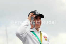 25.05.25 VfB Stuttgart Feier und Autokorso DFB-Pokal Sieg Stuttgart Schlossplatz