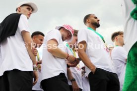 25.05.25 VfB Stuttgart Feier und Autokorso DFB-Pokal Sieg Stuttgart Schlossplatz