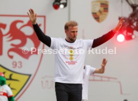 25.05.25 VfB Stuttgart Feier und Autokorso DFB-Pokal Sieg Stuttgart Schlossplatz