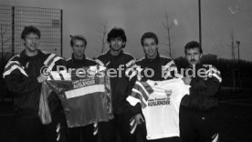 10.11.92 VfB Stuttgart Trikot Aktion mein Freund ist Ausl&auml;nder