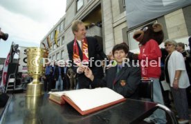 15.06.97 VfB Stuttgart Empfang am Rathaus DFB-Pokal Sieg 1997