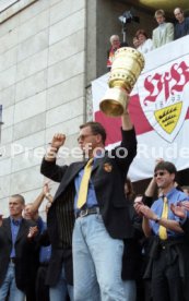 15.06.97 VfB Stuttgart Empfang am Rathaus DFB-Pokal Sieg 1997
