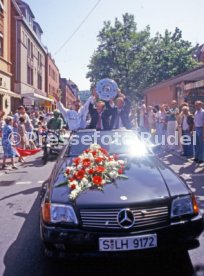 17.05.1992 VfB Stuttgart Meisterschaft Autokorso
