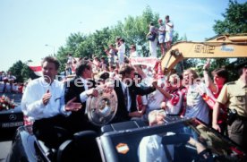 17.05.1992 VfB Stuttgart Meisterschaft Autokorso