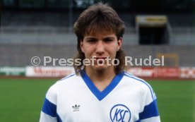 28.06.88 Karlsruher SC Fototermin Saison 1988/1989