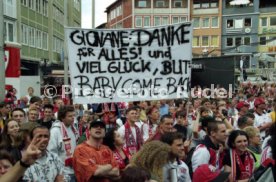 15.06.97 VfB Stuttgart Empfang am Rathaus DFB-Pokal Sieg 1997