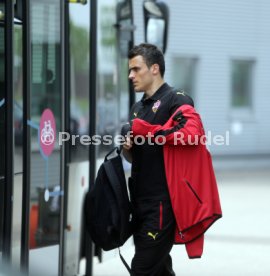 VfB Stuttgart Abflug Bundesliga Spiel in Wolfsburg