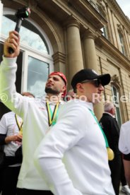 25.05.25 VfB Stuttgart Feier und Autokorso DFB-Pokal Sieg Stuttgart Schlossplatz