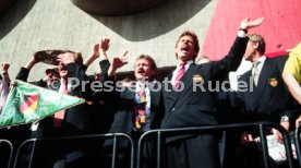 17.05.1992 VfB Stuttgart Meisterschaft Empfang im Stadion