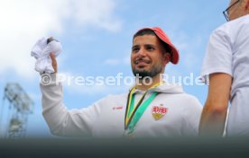 25.05.25 VfB Stuttgart Feier und Autokorso DFB-Pokal Sieg Stuttgart Schlossplatz