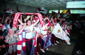 16.05.1992 VfB Stuttgart Meisterschaft Empfang Flughafen