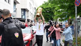 25.05.25 VfB Stuttgart Feier und Autokorso DFB-Pokal Sieg Stuttgart Schlossplatz