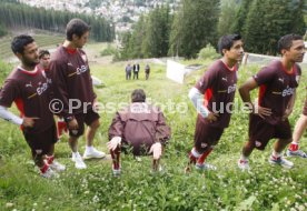 VFB Stuttgart Fitnesstest Skisprungschanze