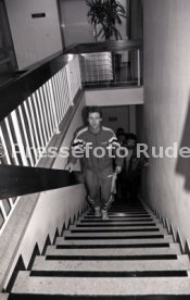 22.01.94 Pressekonferenz Oliver M&ouml;ller Hamburger SV nach Attenat in Stuttgart