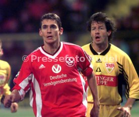 1.FC Kaiserslautern-VfB Stuttgart 1:1 li. Andreas Buck re. Jens Keller Foto Rudel