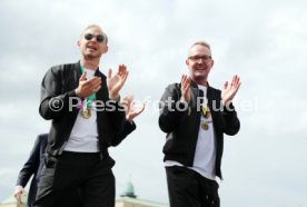 25.05.25 VfB Stuttgart Feier und Autokorso DFB-Pokal Sieg Stuttgart Schlossplatz