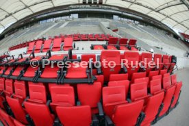 03.06.22 VfB Stuttgart Baggerbiss Umbau Mercedes-Benz Arena Haupttribüne