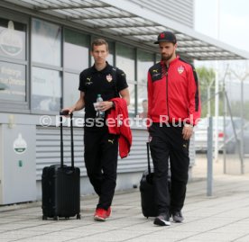 VfB Stuttgart Abflug Bundesliga Spiel in Wolfsburg
