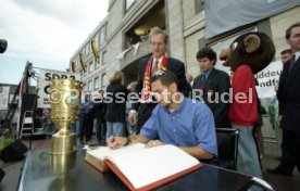 15.06.97 VfB Stuttgart Empfang am Rathaus DFB-Pokal Sieg 1997
