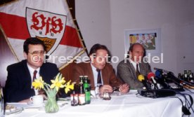 16.01.90 VfB Stuttgart PK Vorstellung Manager Hoene&szlig;